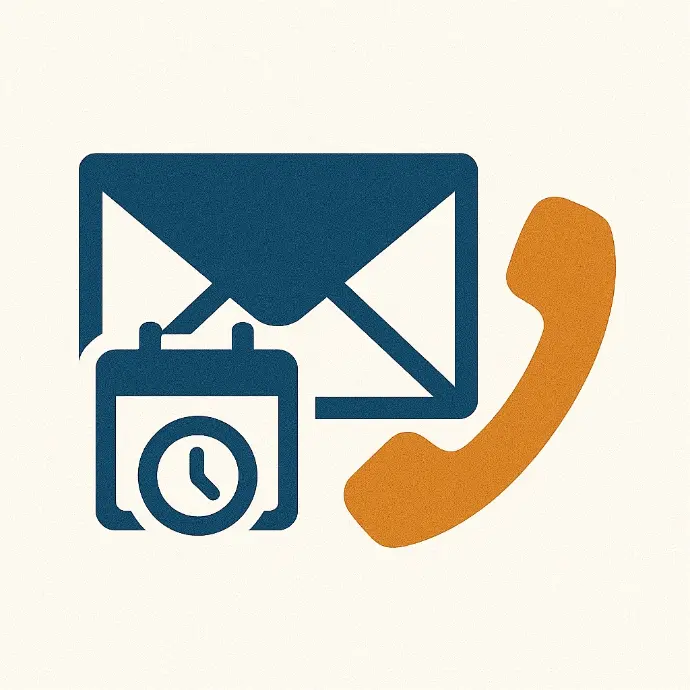 telefon, brief, uhr